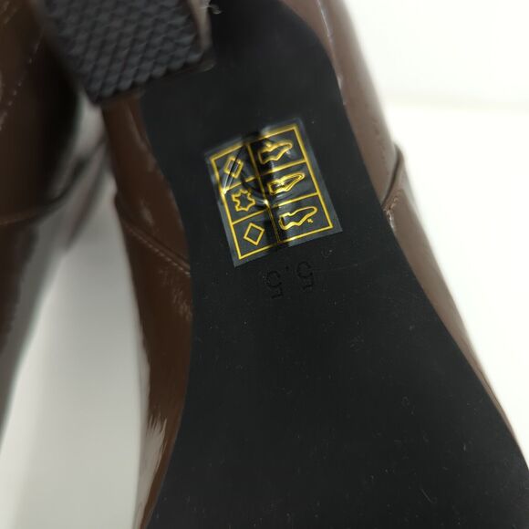 Jeffrey Campbell Women 5.5 Guillo Boots Light Brown Slouched Pointed Heel FLAW - Picture 7 of 9